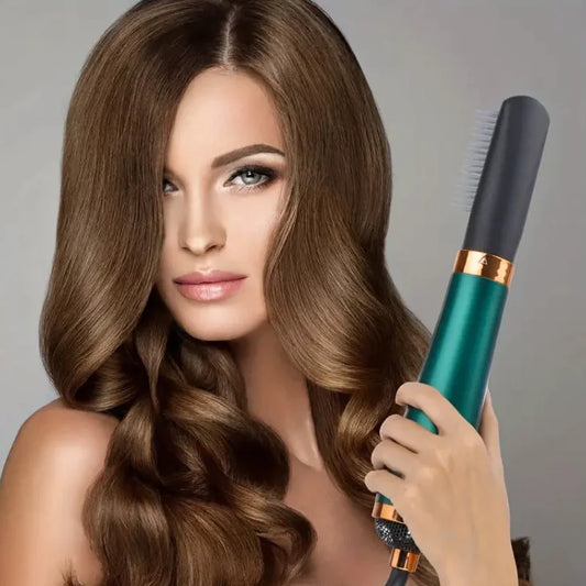 3-in-1 Negative Ion Hot Air Curling and Straightening Comb